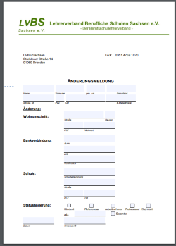 Änderungsmeldung